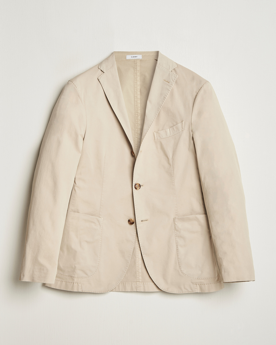 Herren | Sakkos | Boglioli | K Jacket Supima Cotton Blazer Beige
