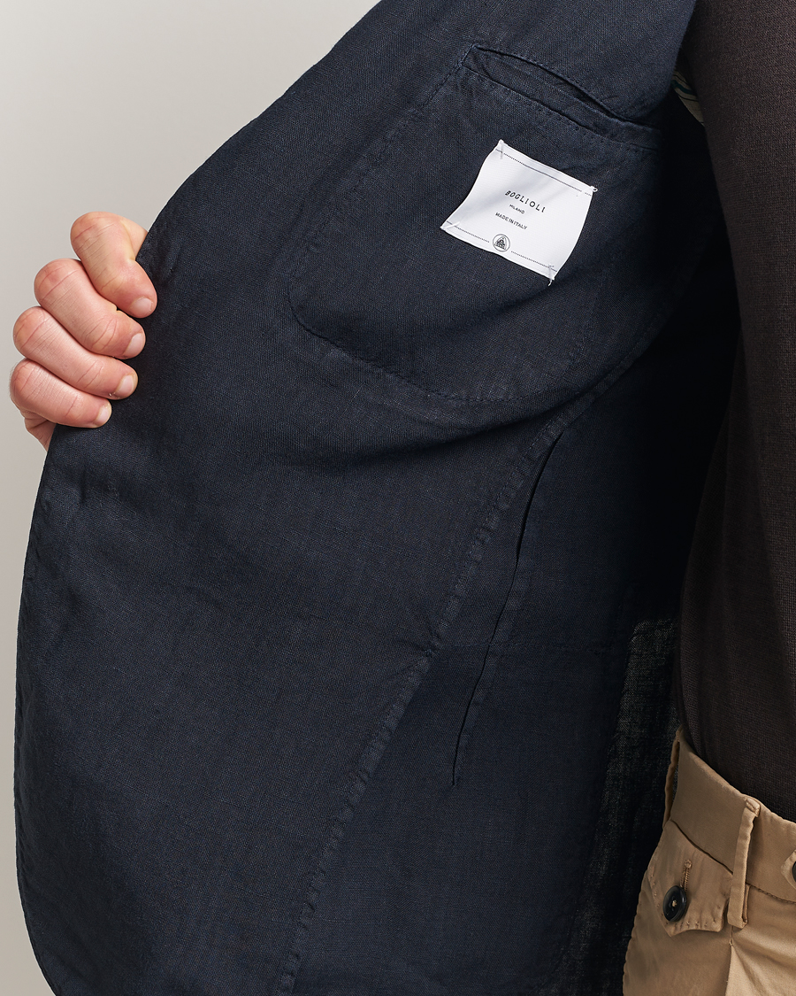 Herren | Sakkos | Boglioli | K Jacket Linen Blazer Navy