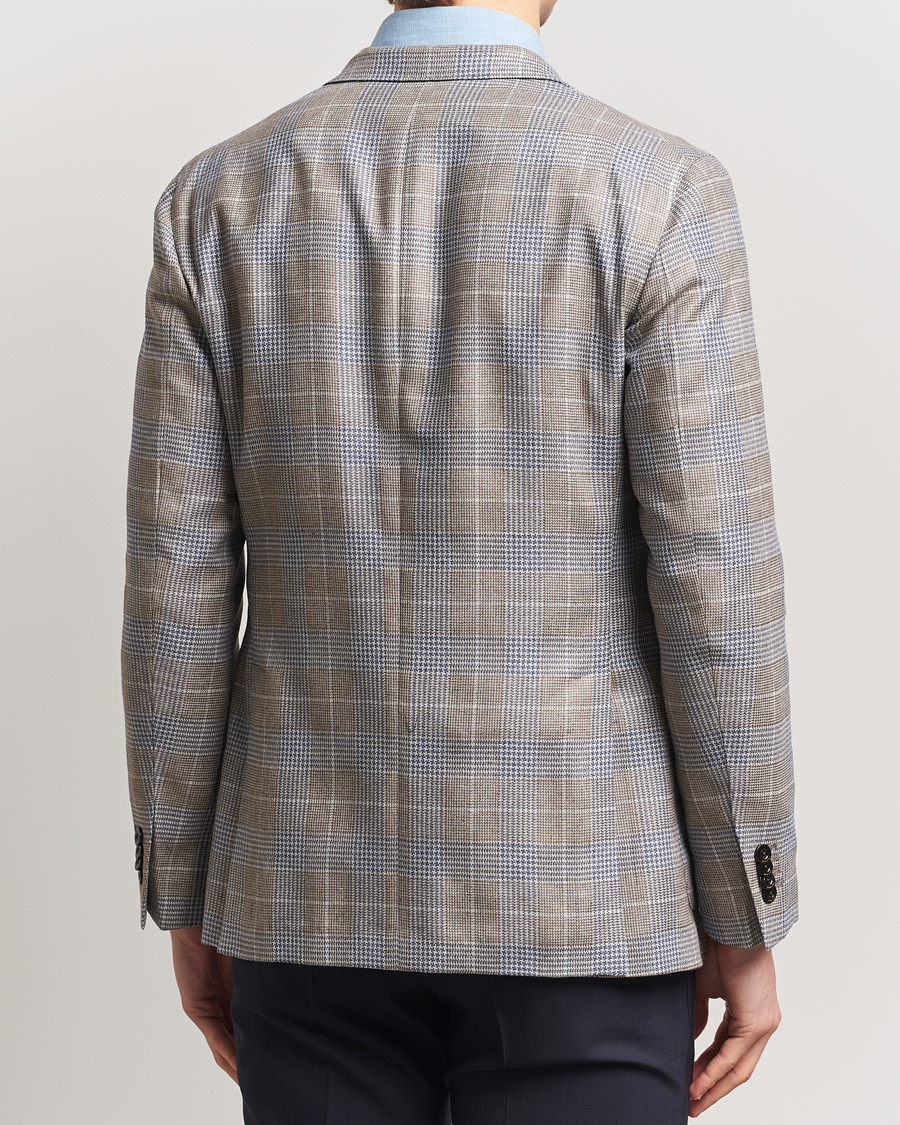 Herren | Sakkos | Boglioli | K Jacket Prince Of Wales Blazer Blue/Beige