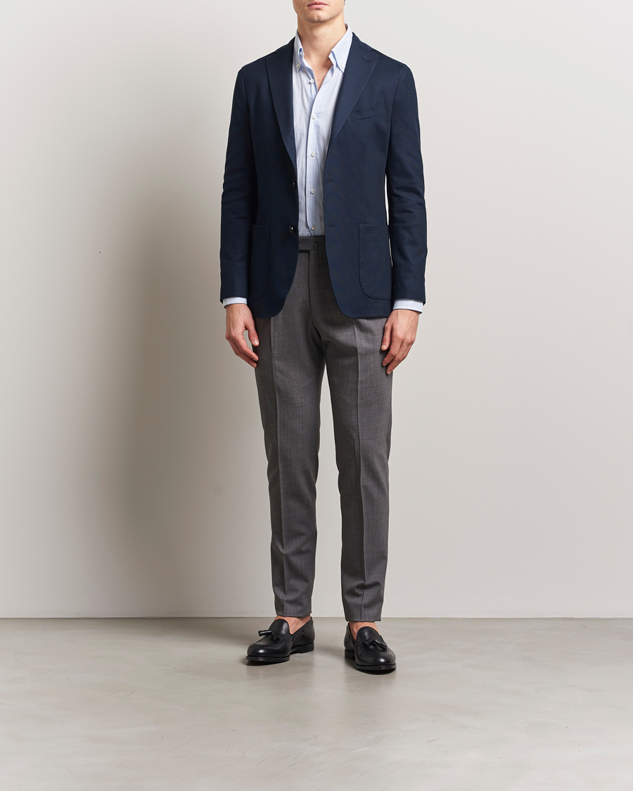 Herren | Sakkos | Boglioli | K Jacket Hopsack Jersey Blazer Navy