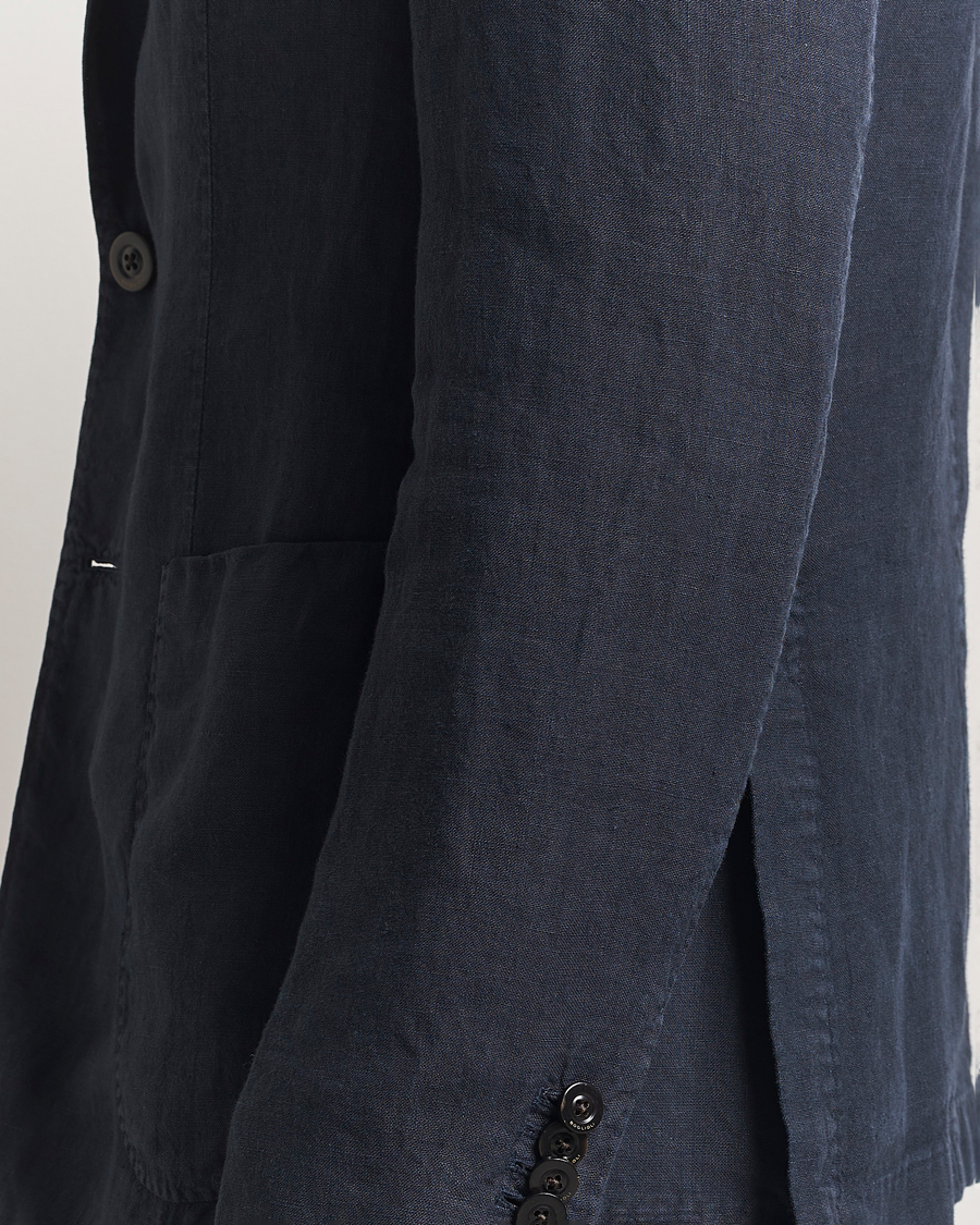 Herren | Anzüge | Boglioli | K Jacket Linen Suit Navy