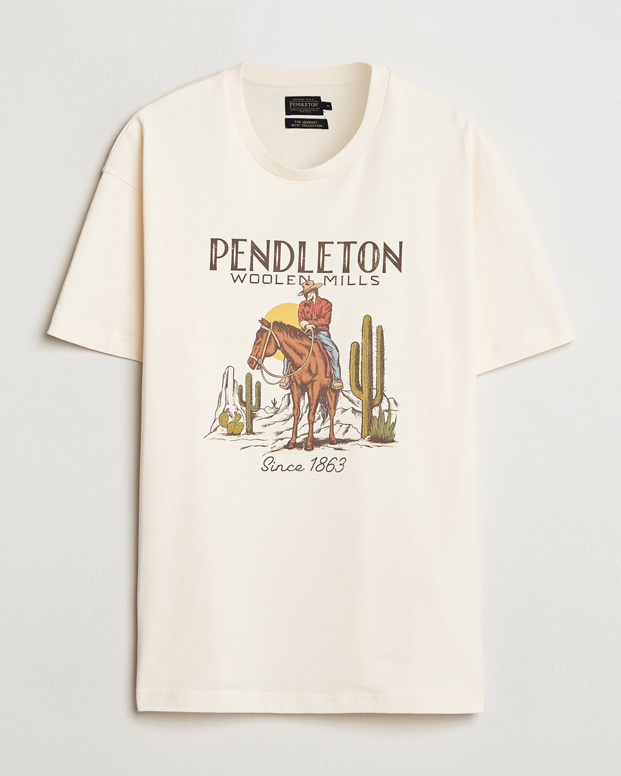 Herren | T-Shirts | Pendleton | Cowboy T-Shirt White