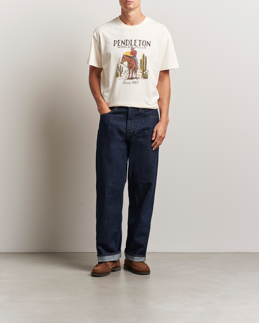 Herren | T-Shirts | Pendleton | Cowboy T-Shirt White