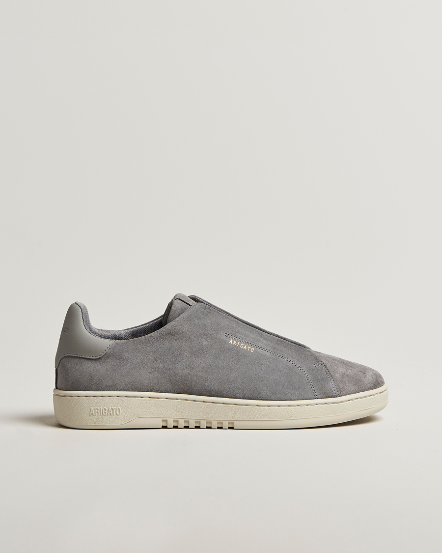 Herren | Axel Arigato Dice Laceless Sneaker Dark Grey Suede | Axel Arigato | Dice Laceless Sneaker Dark Grey Suede