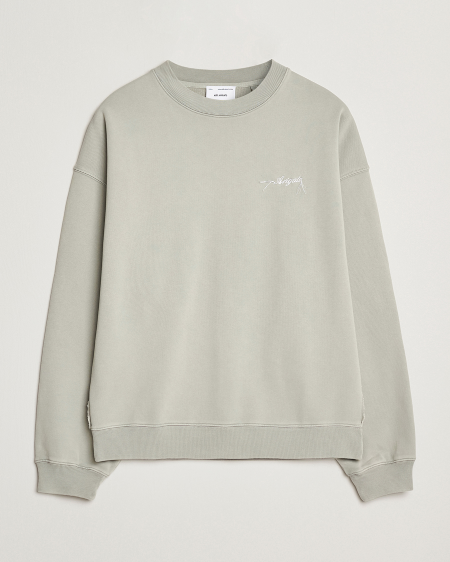Herren | Pullover | Axel Arigato | Honor Washed Sweatshirt Sage Green