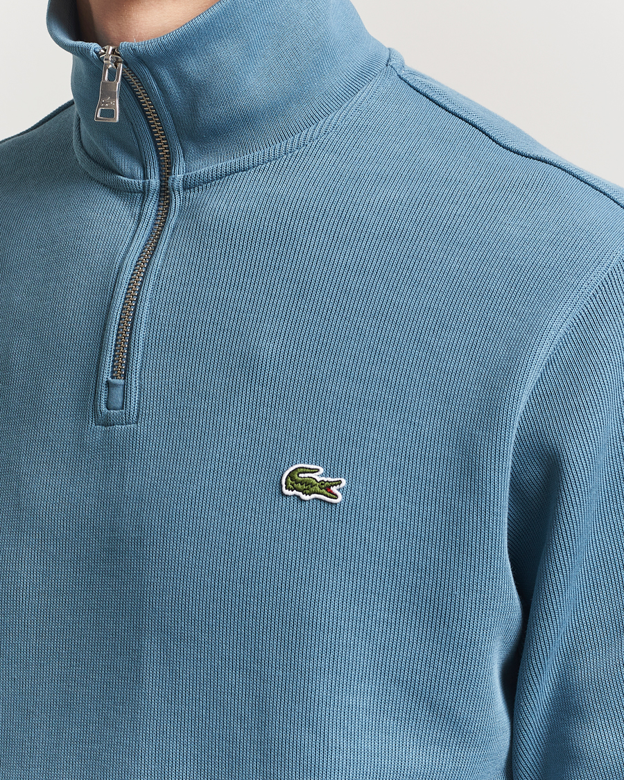 Herren | Pullover | Lacoste | Rib Interlock Half Zip Limestone