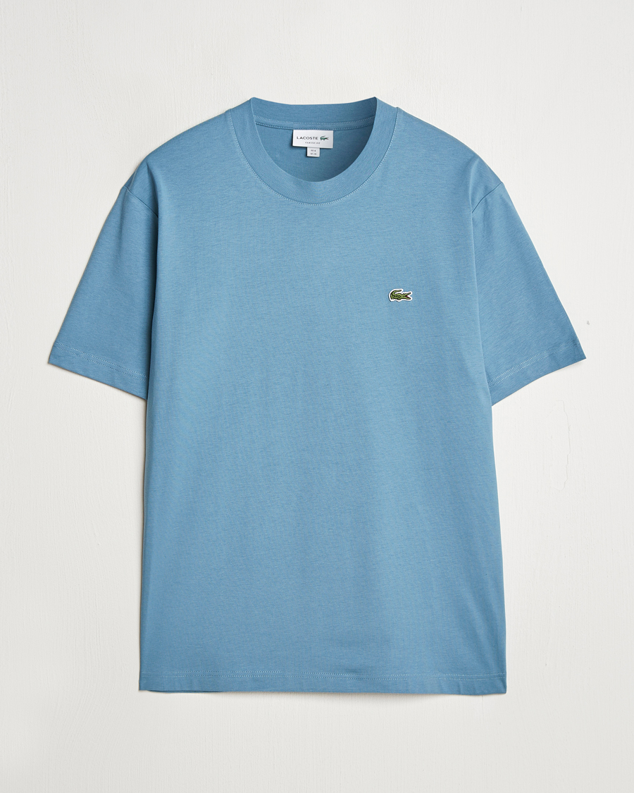 Herren | T-Shirts | Lacoste | Crew Neck T-Shirt Limestone