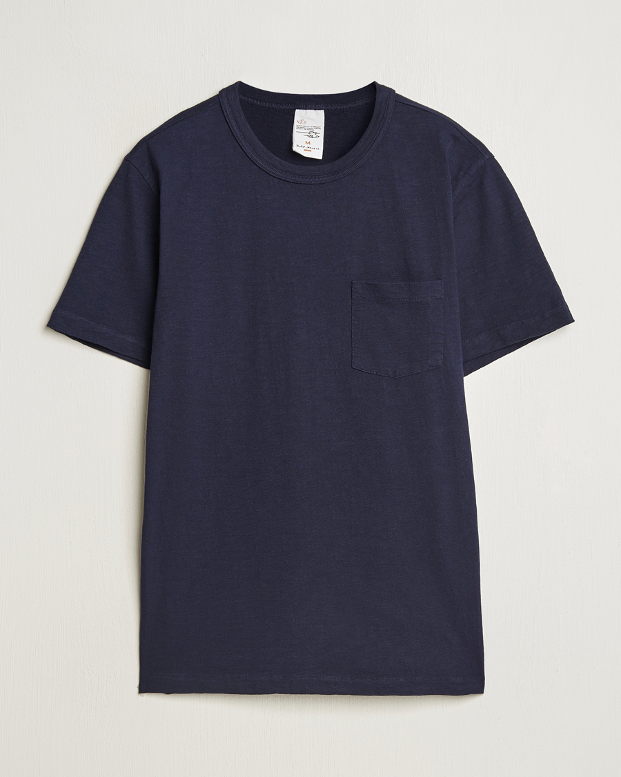 Herren | T-Shirts | Nudie Jeans | Roy Heavy Slub T-Shirt Blueberry