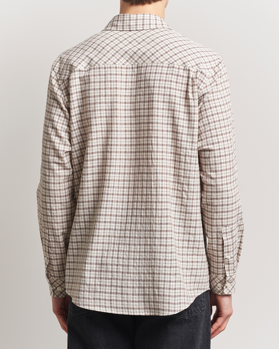 Herren | Hemden | Samsøe Samsøe | Damon Viscose/Cotton Checked Shirt Canteen
