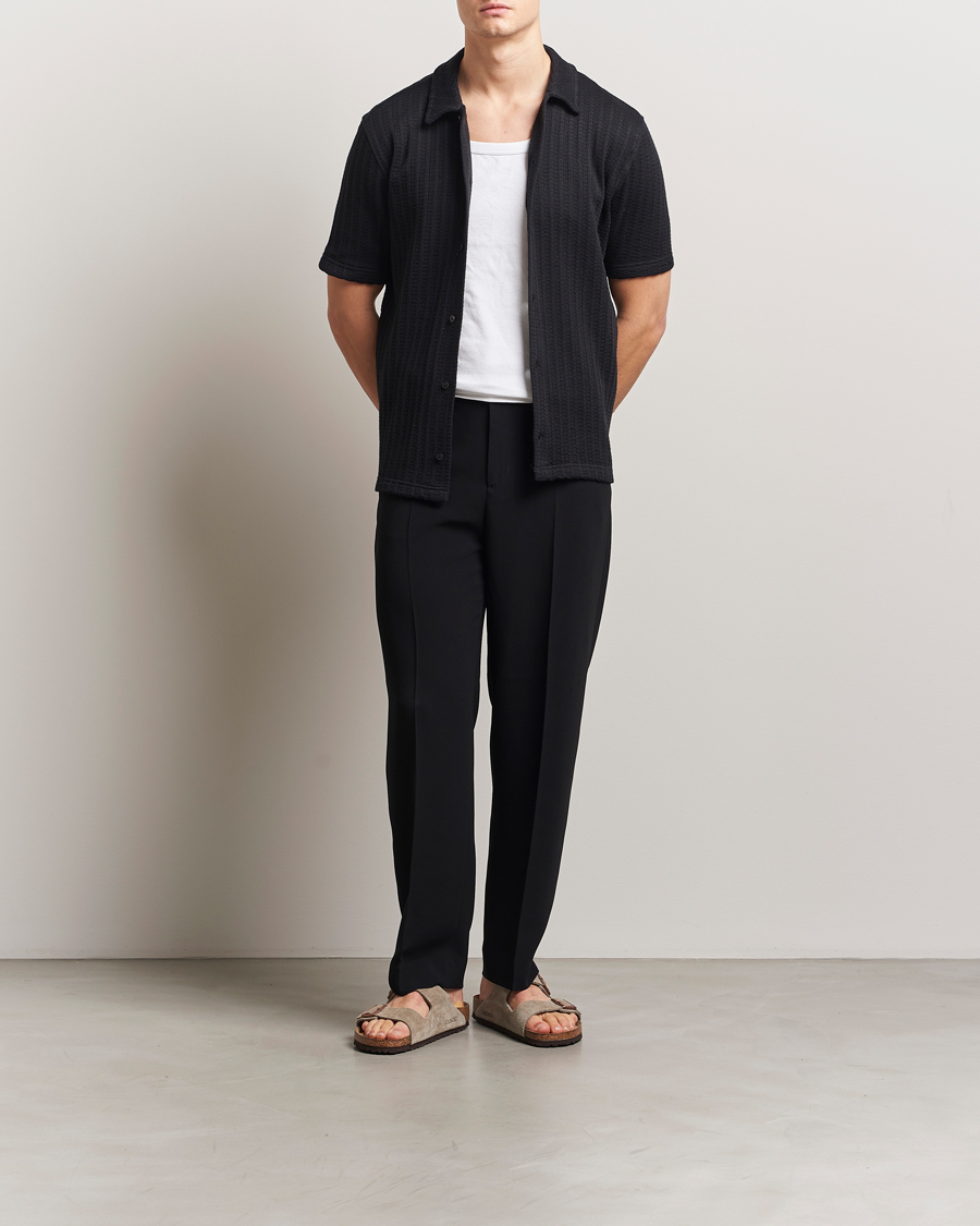 Herren | Hemden | Samsøe Samsøe | Kvistbro Structured Short Sleeve Shirt Black