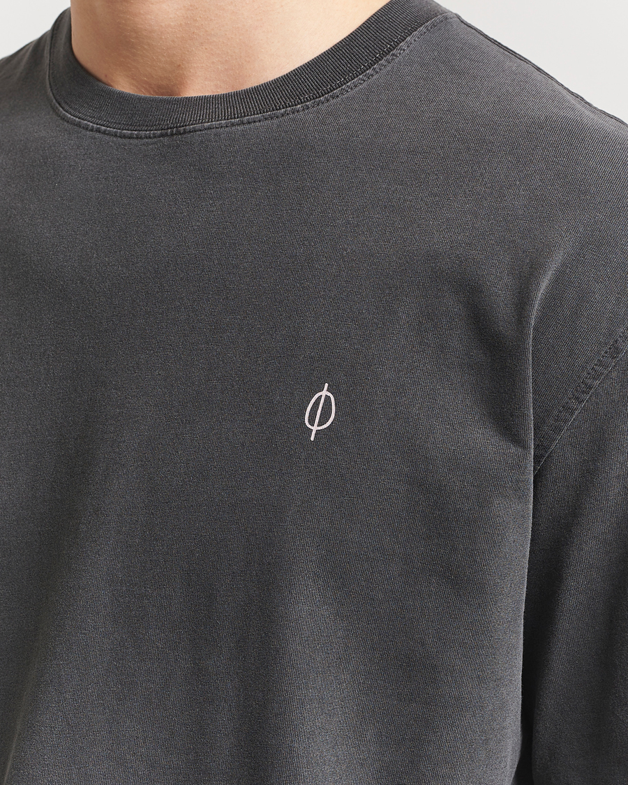 Herren | T-Shirts | Samsøe Samsøe | Wandering Printed Crew Neck T-Shirt Washed Black