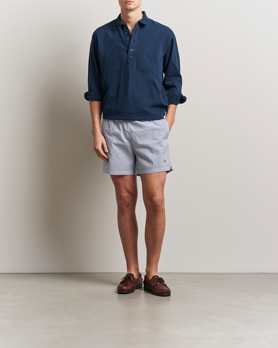 Herren | Badehosen | GANT | Seersucker Swimshorts Rich Blue