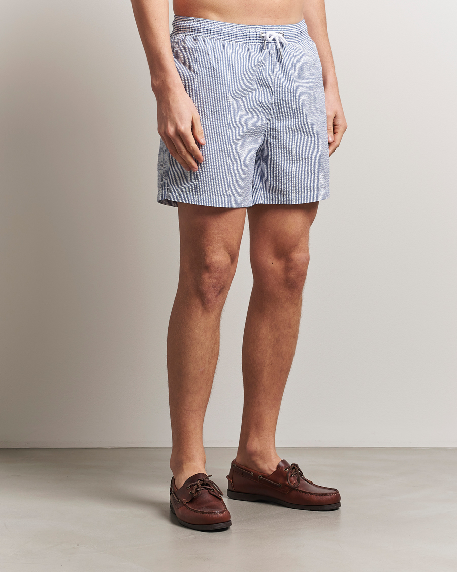 Herren | Badehosen | GANT | Seersucker Swimshorts Rich Blue