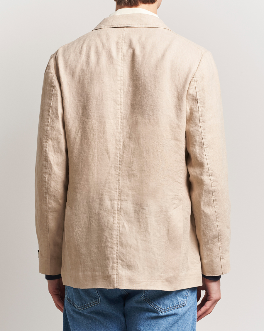 Herren | Sakkos | GANT | Slim Fit Garment Dyed Linen Blazer Dry Sand