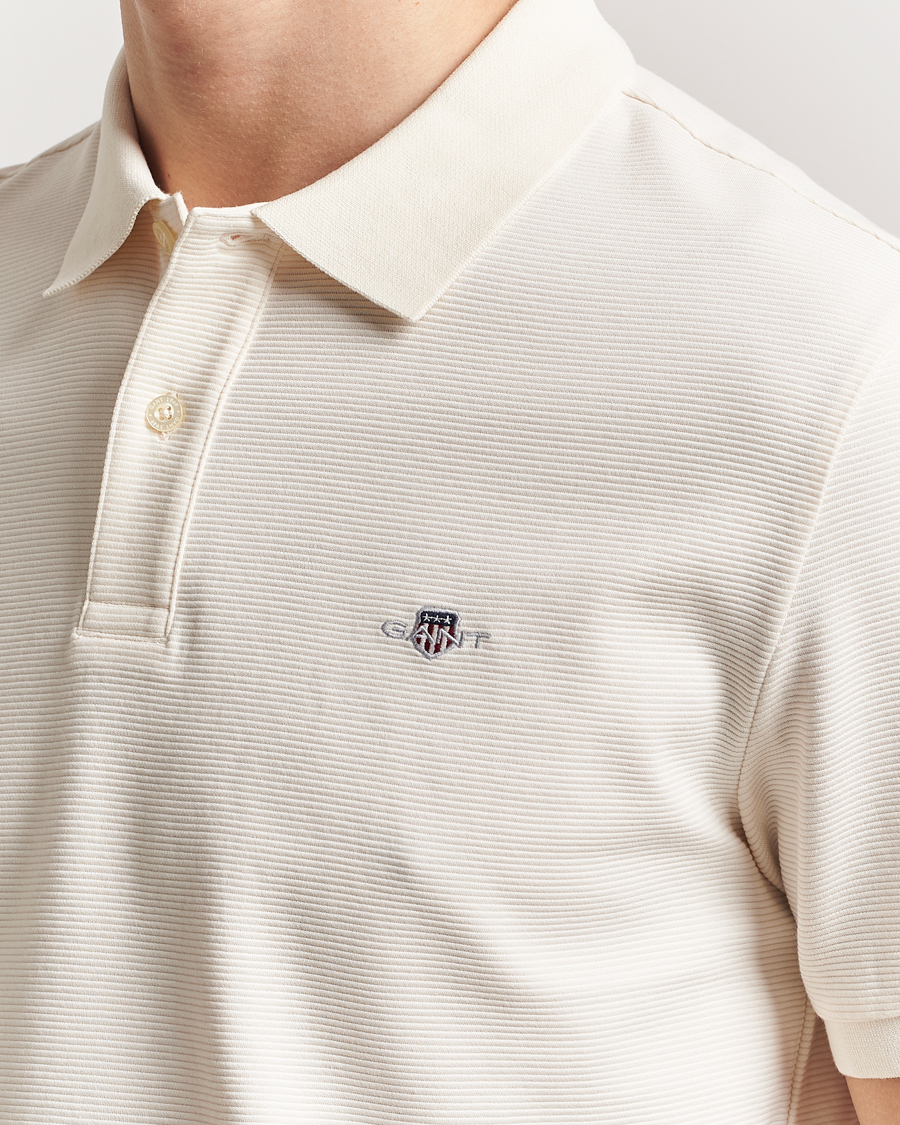 Herren | Poloshirts | GANT | Textured Polo Cream