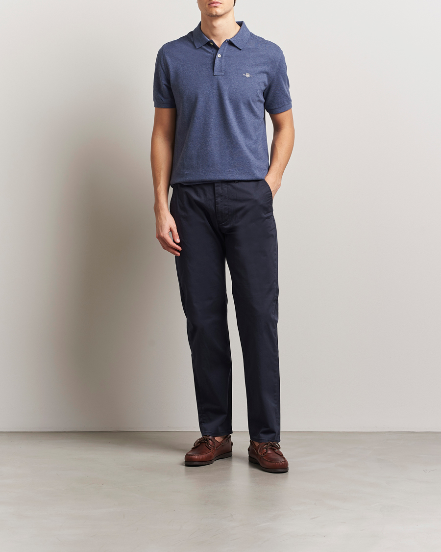 Herren | Poloshirts | Gant | The Original Polo Dark Jeans Melange