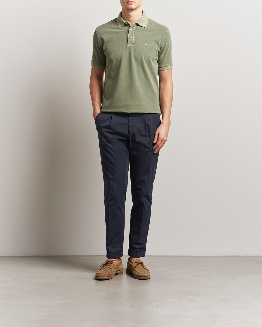 Herren | Poloshirts | GANT | Sunfaded Polo Kalamata Green