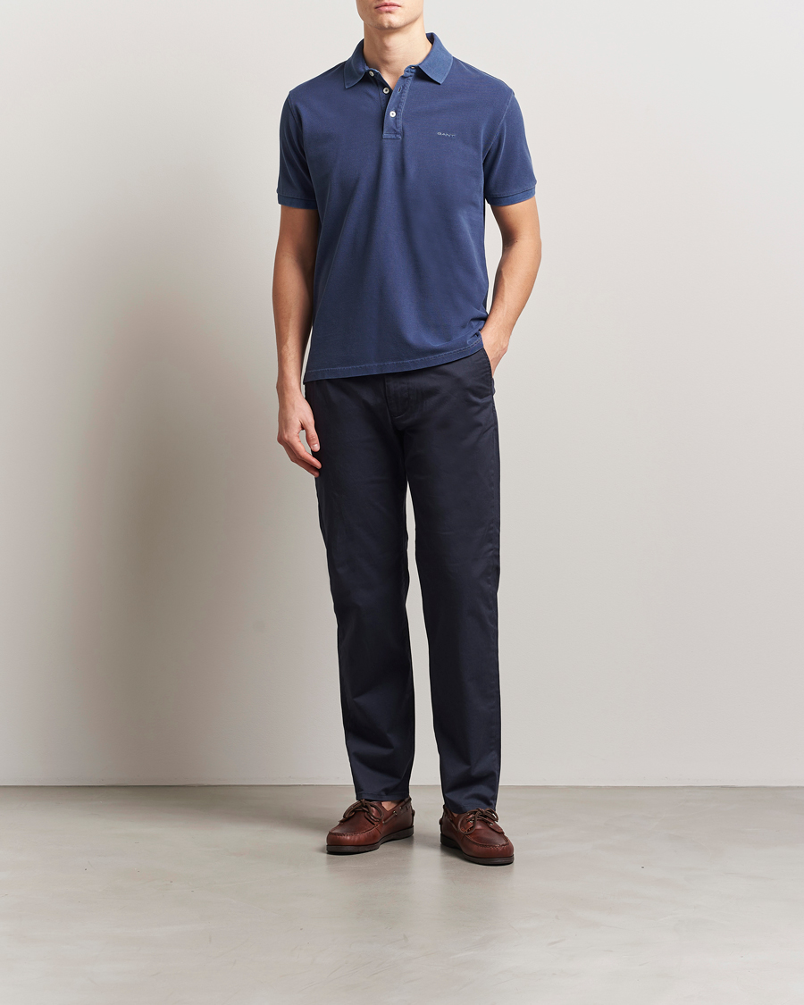 Herren | Poloshirts | Gant | Sunfaded Polo Persian Blue