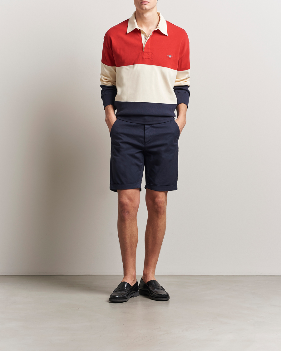 Herren | Shorts | GANT | Regular Sunfaded Shorts Evening Blue