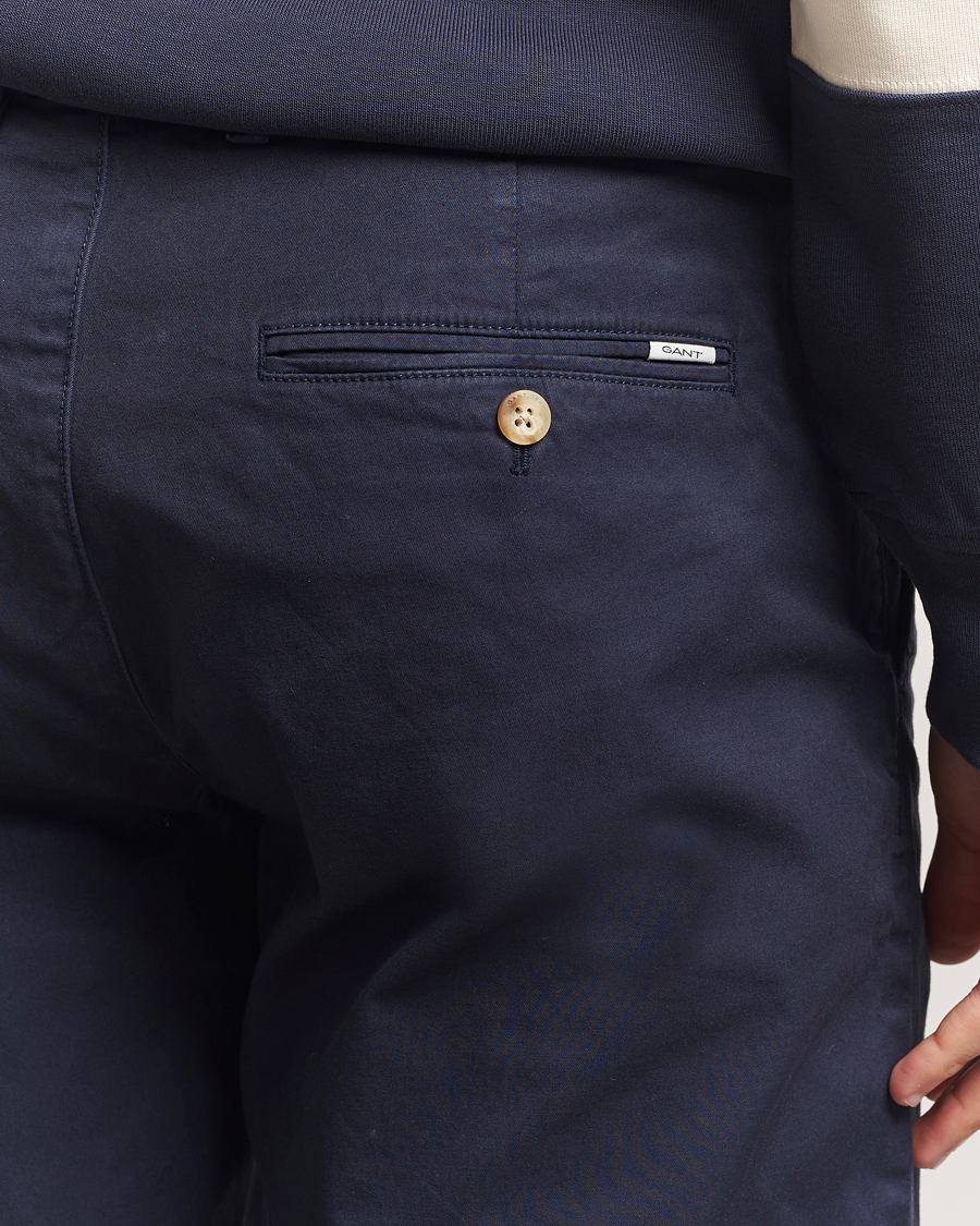 Herren | Shorts | GANT | Regular Sunfaded Shorts Evening Blue