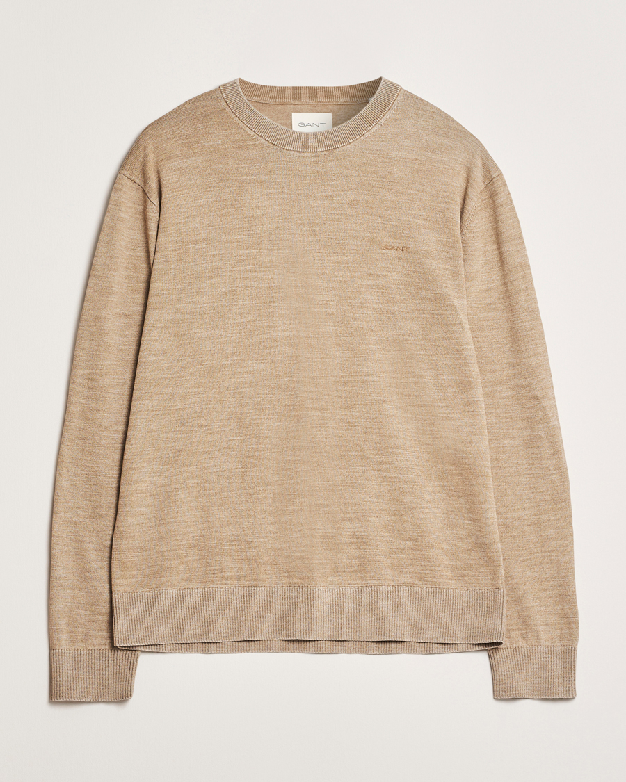 Herren | Pullover | GANT | Sunfaded Crew Neck Sweater Dry Sand