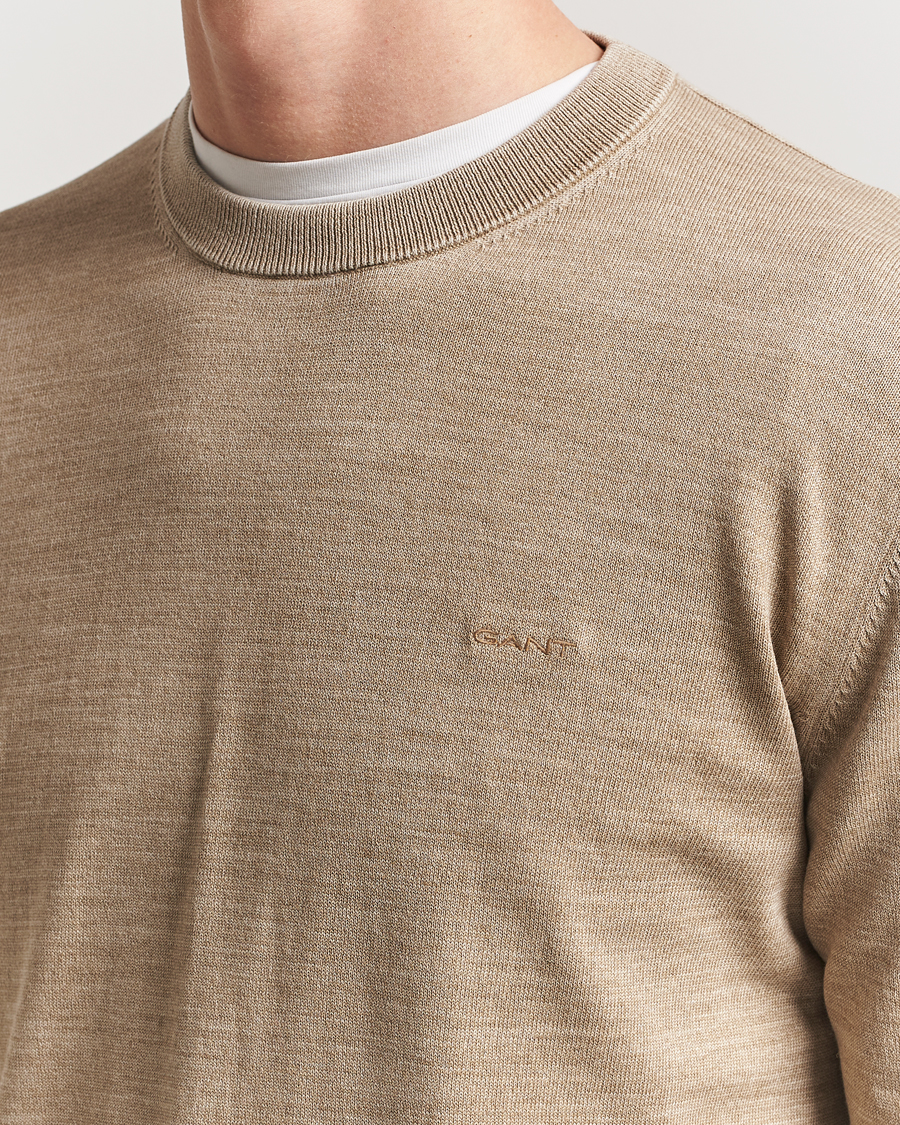 Herren | Pullover | GANT | Sunfaded Crew Neck Sweater Dry Sand