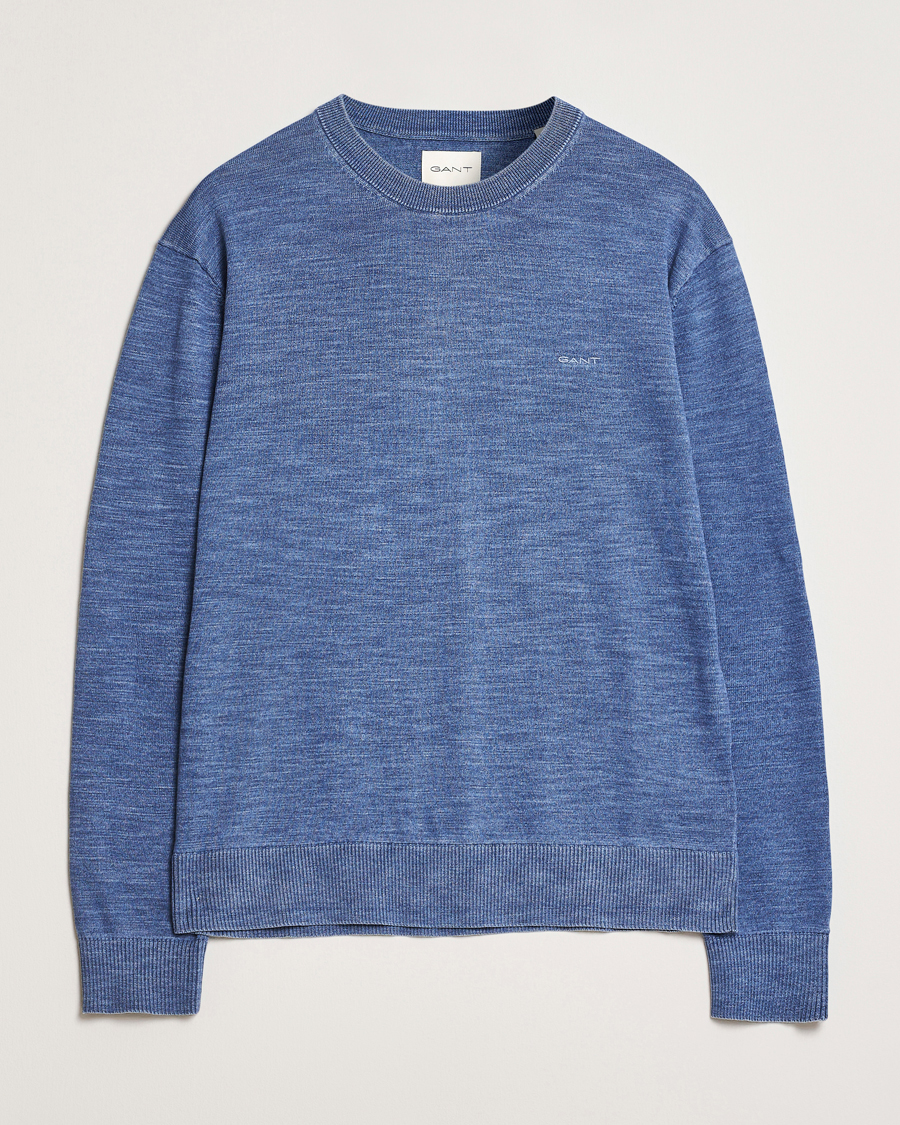 Herren | Pullover | GANT | Sunfaded Crew Neck Sweater Persian Blue