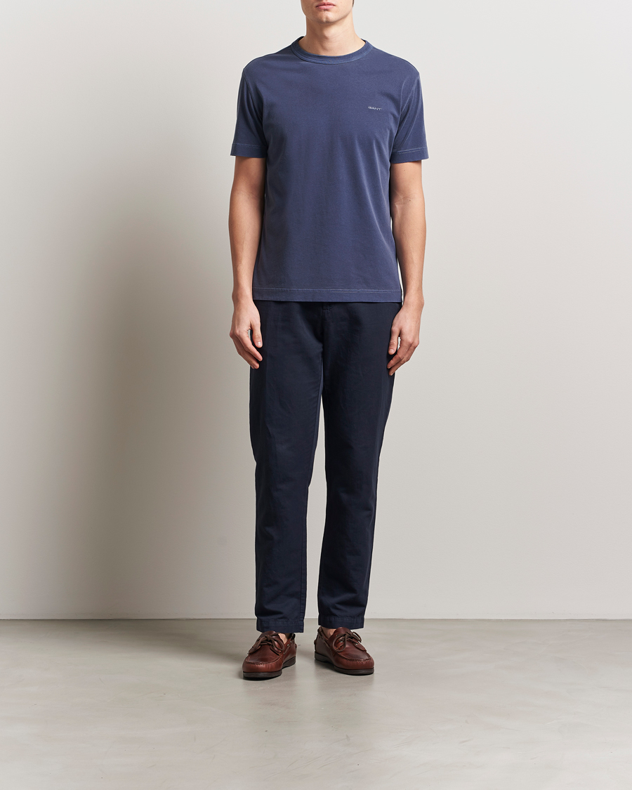 Herren | T-Shirts | GANT | Sunfaded T-Shirt Persian Blue