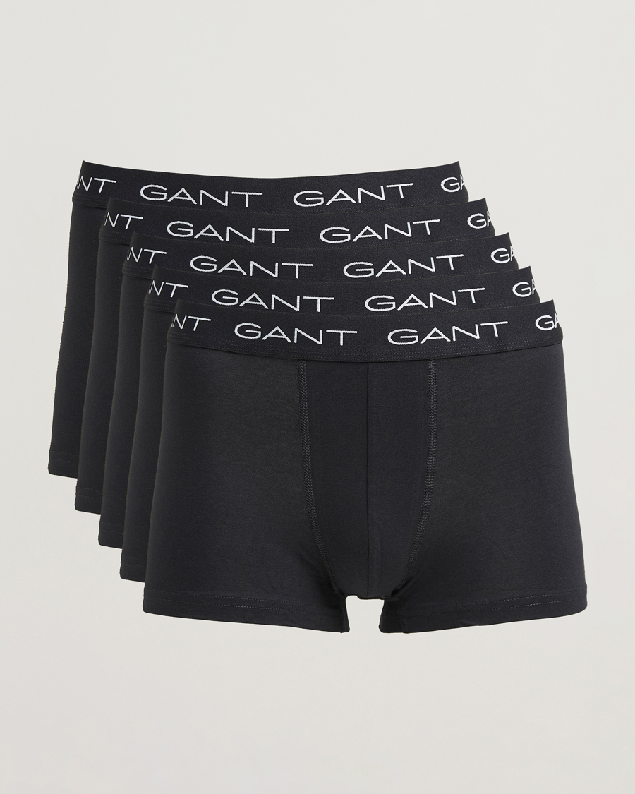 Herren | Unterwäsche | Gant | 5-Pack Trunks Black
