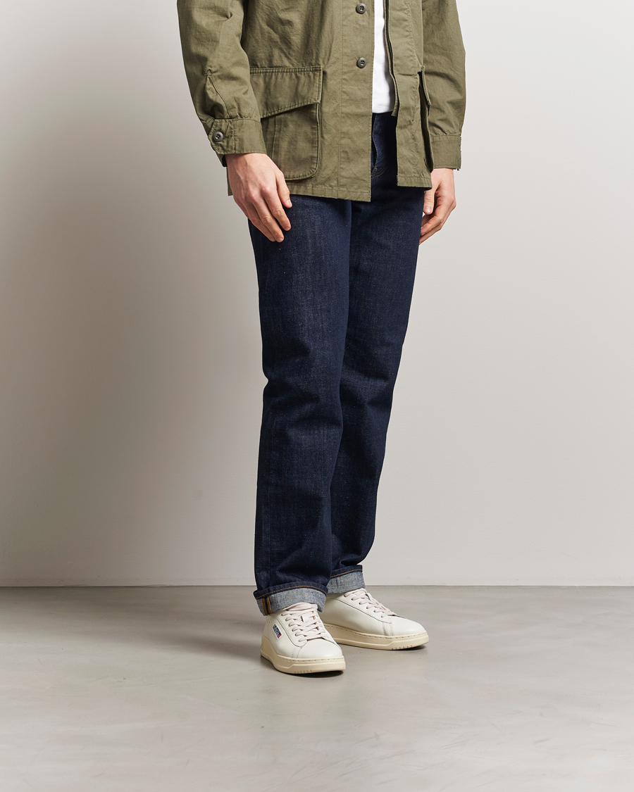 Herren | Autry Dallas Low Leather Sneaker Marshmallow/Black | Autry | Dallas Low Leather Sneaker Marshmallow/Black