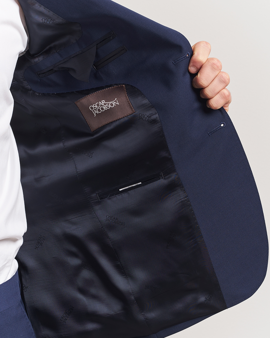 Herren | Sakkos | Oscar Jacobson | Ego Wool Blend Blazer Navy