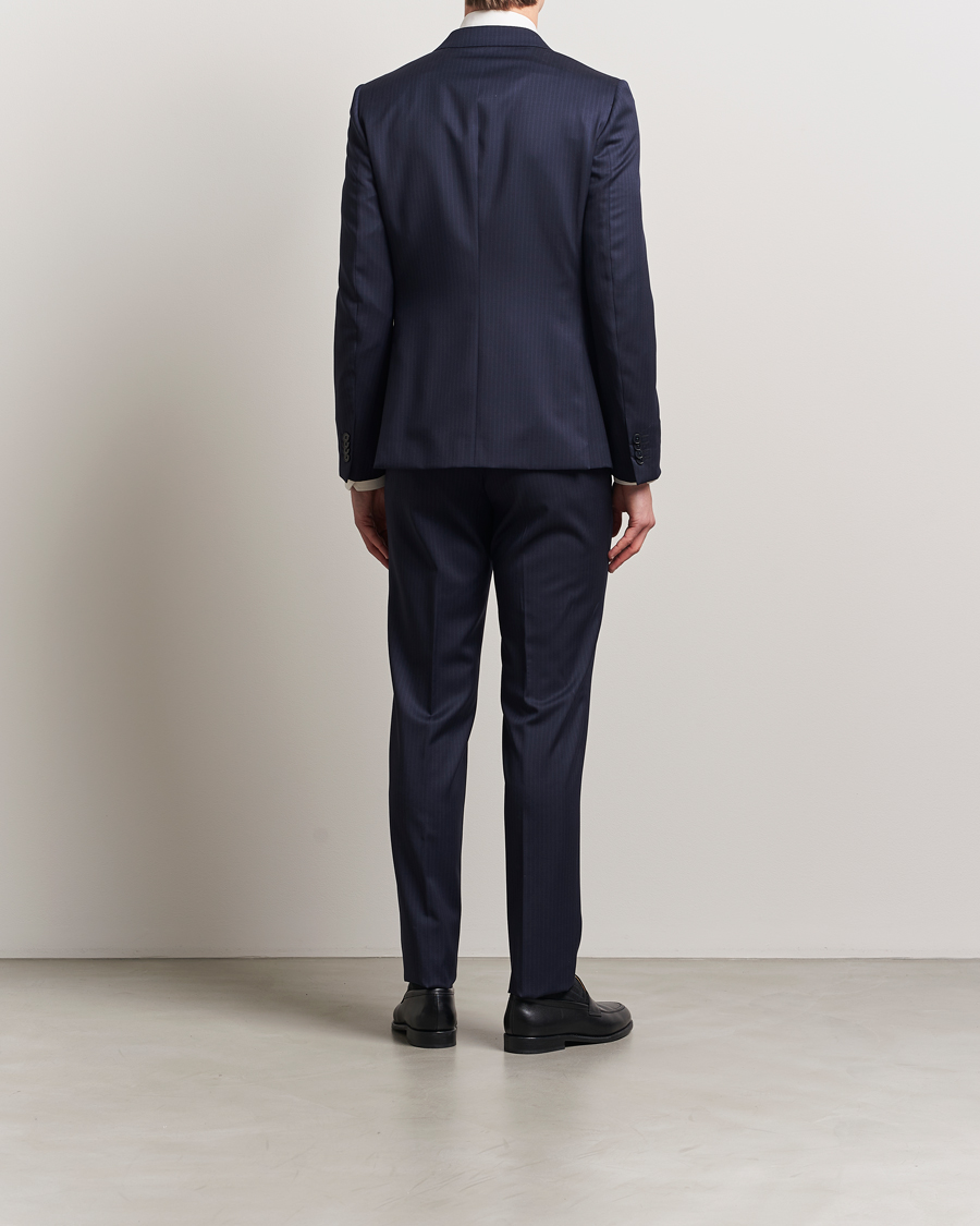 Herren | Anzüge | Zegna | Tailored Wool Suit Navy Stripe