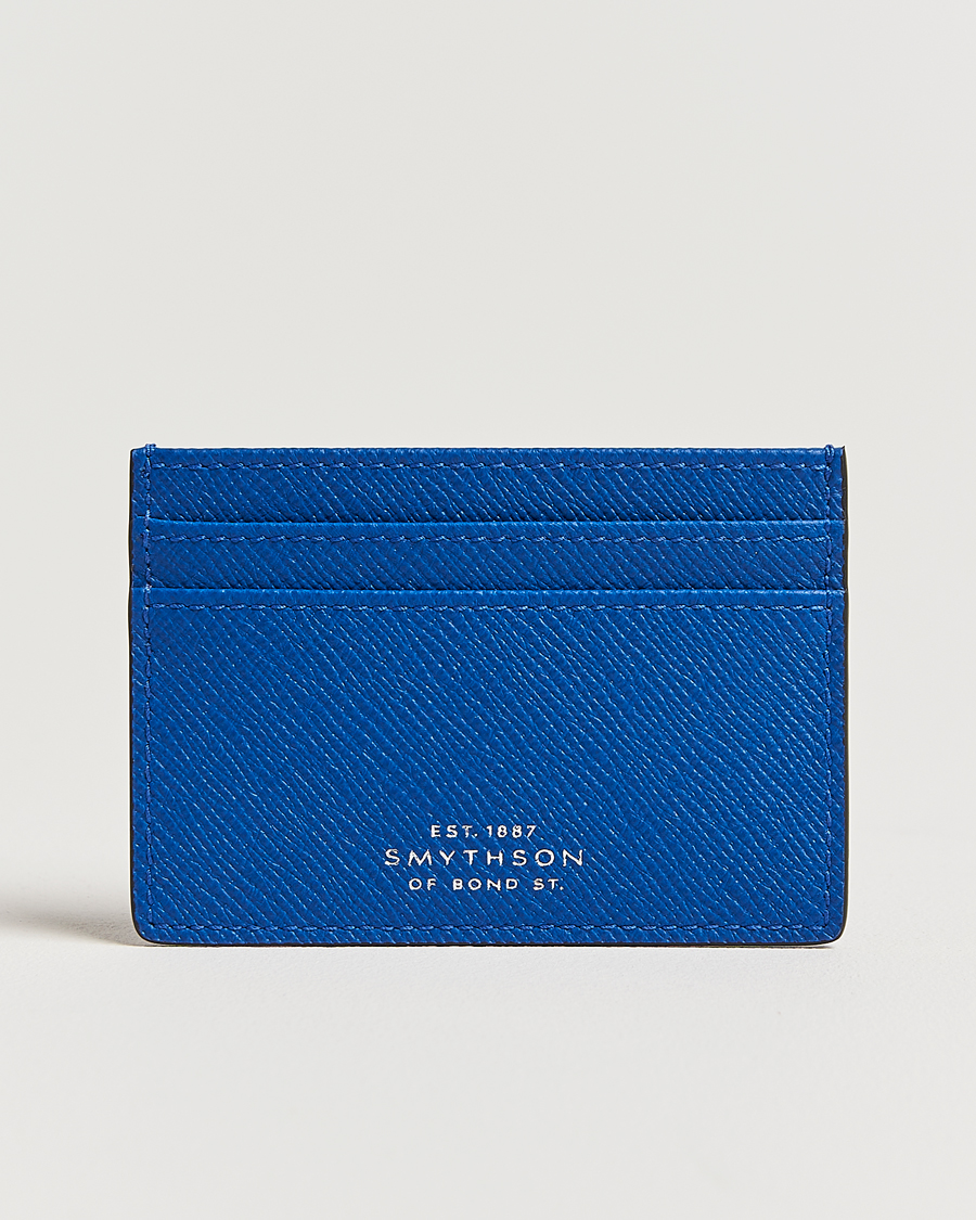 Herren | Smythson Panama Flat Cardholder Cerulean | Smythson | Panama Flat Cardholder Cerulean
