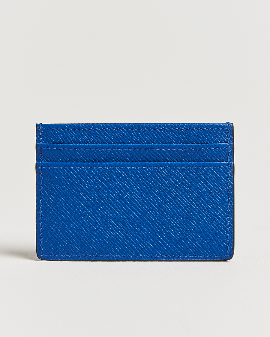 Herren | Smythson Panama Flat Cardholder Cerulean | Smythson | Panama Flat Cardholder Cerulean