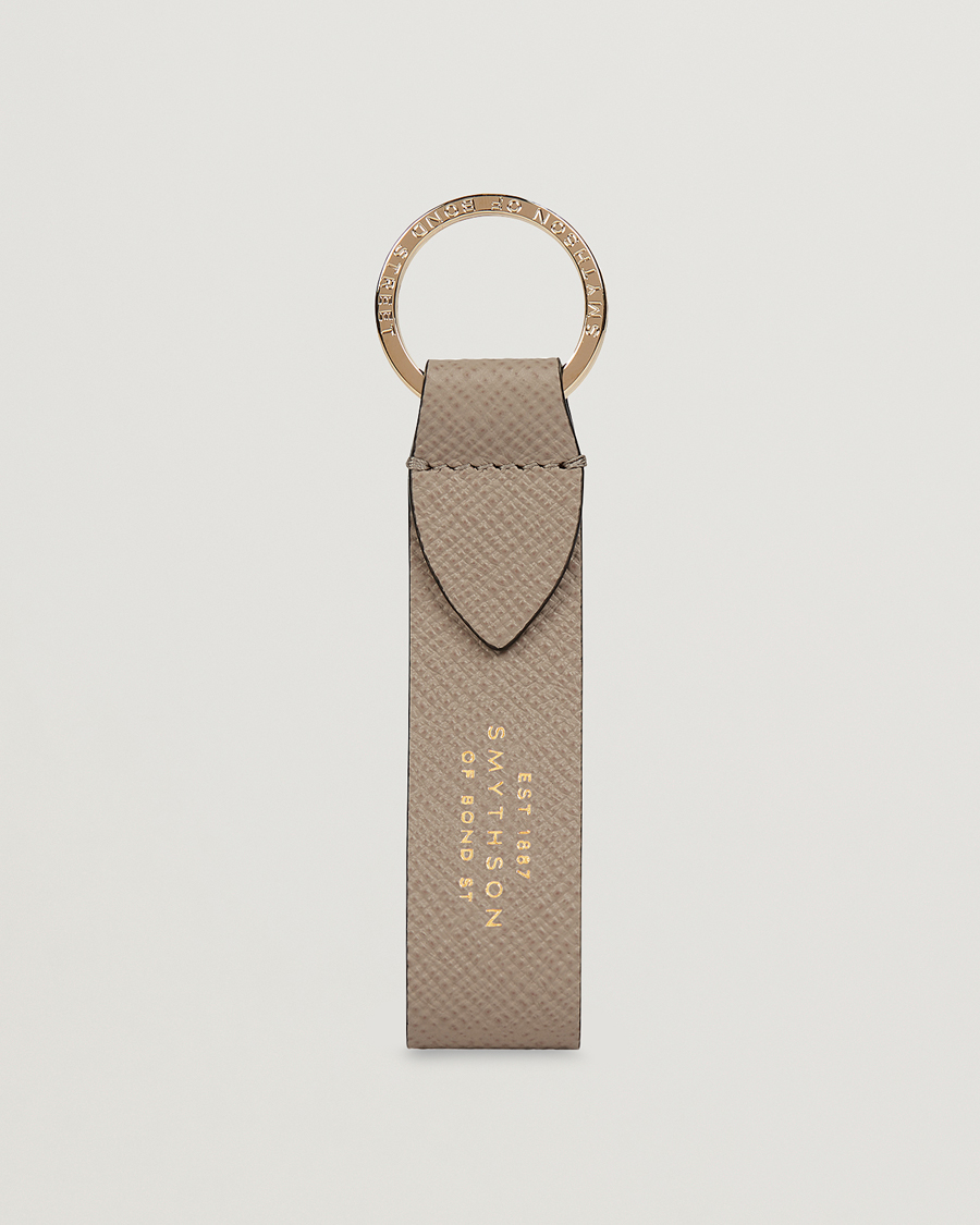 Herren | Schlüsselringe | Smythson | Panama Leather Keyring Sandstone