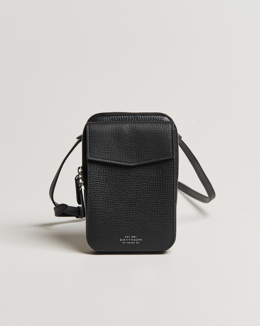 Herren | Smythson Ludlow Crossbody Pouch Black | Smythson | Ludlow Crossbody Pouch Black