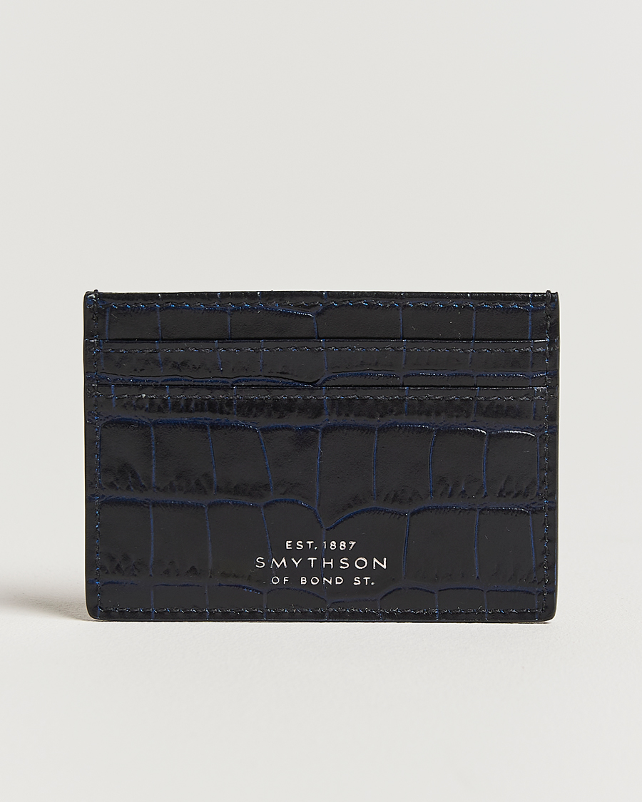 Herren | Smythson Mara Flat Cardholder Navy | Smythson | Mara Flat Cardholder Navy