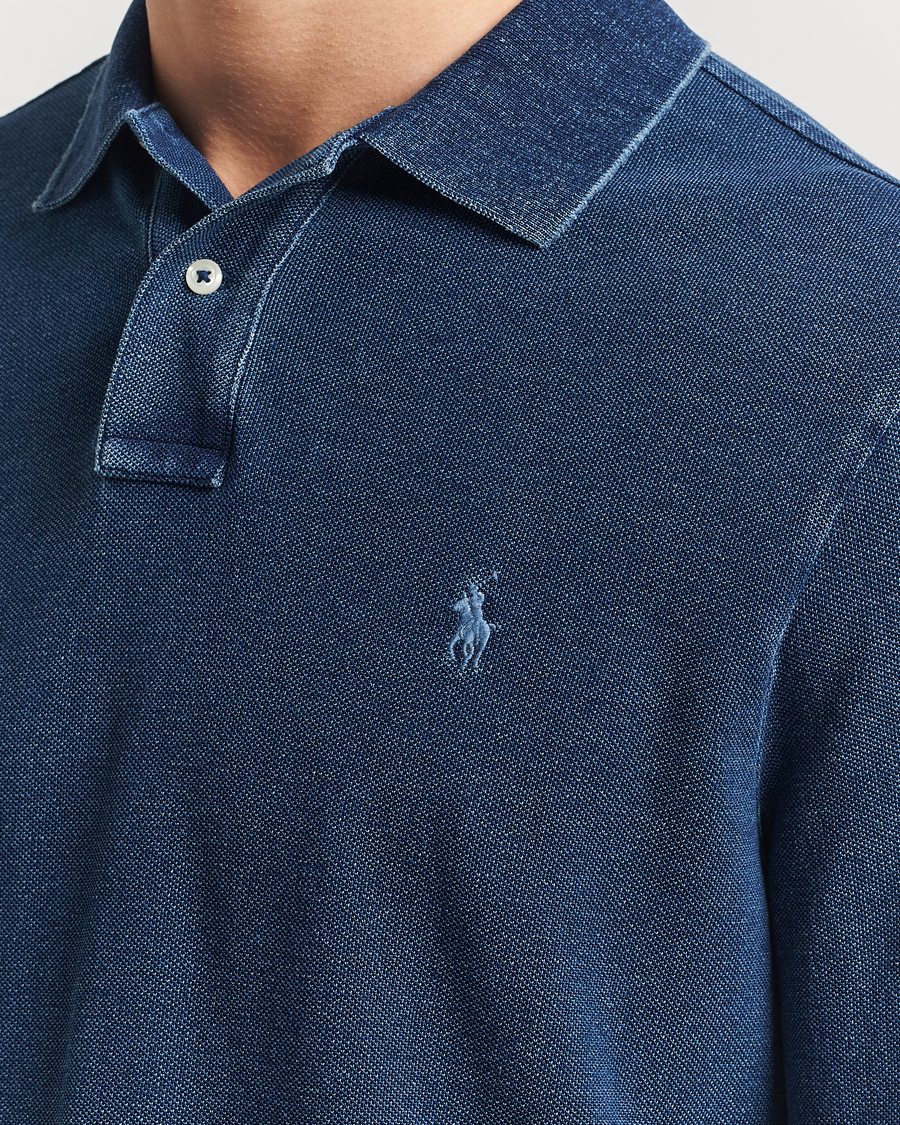 Herren | Pullover | Polo Ralph Lauren | Custom Slim Fit Long Sleeve Polo Shirt Dark Indigo