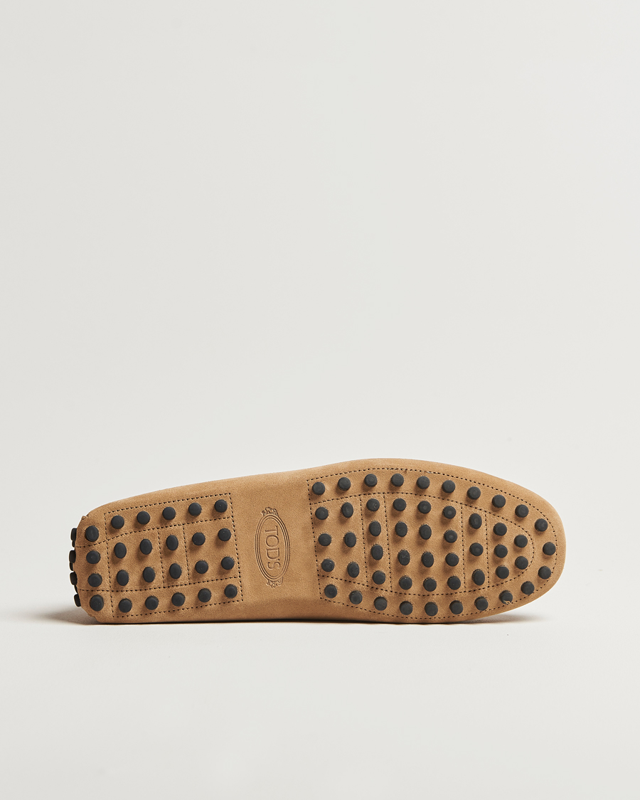 Herren | Tod's Gommino Carshoe Beige Suede | Tod's | Gommino Carshoe Beige Suede