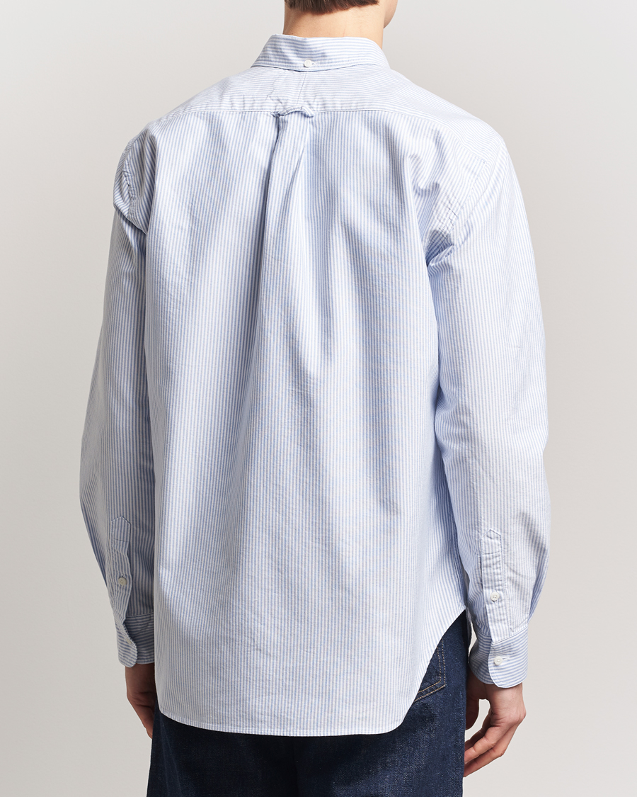 Herren | Hemden | Gitman Vintage | Button Down Striped Oxford Shirt Light Blue