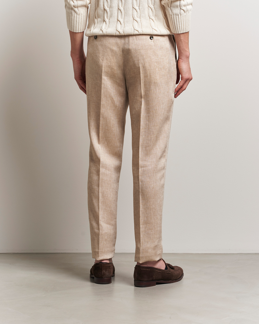 Herren | Hosen | PT01 | Gentleman Fit Linen Trousers Light Beige