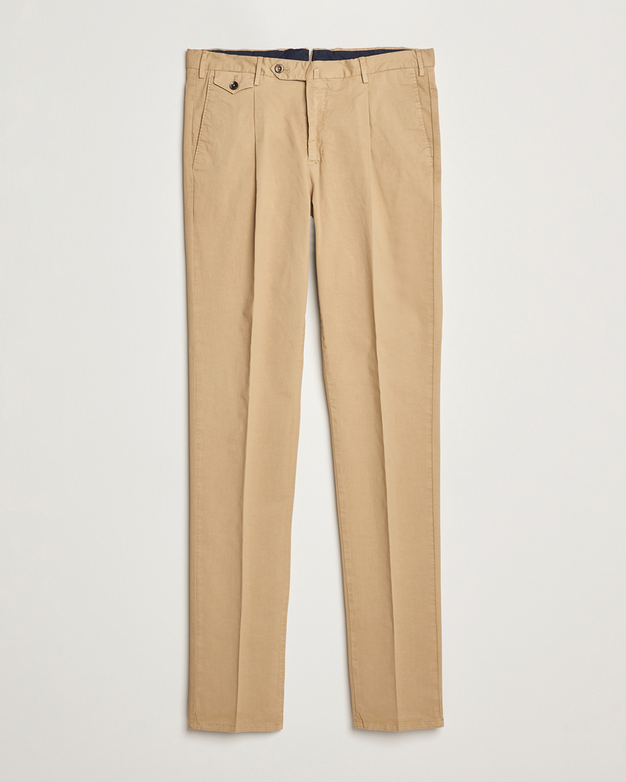 Herren | Hosen | PT01 | Gentleman Fit Cotton/Stretch Trousers Beige