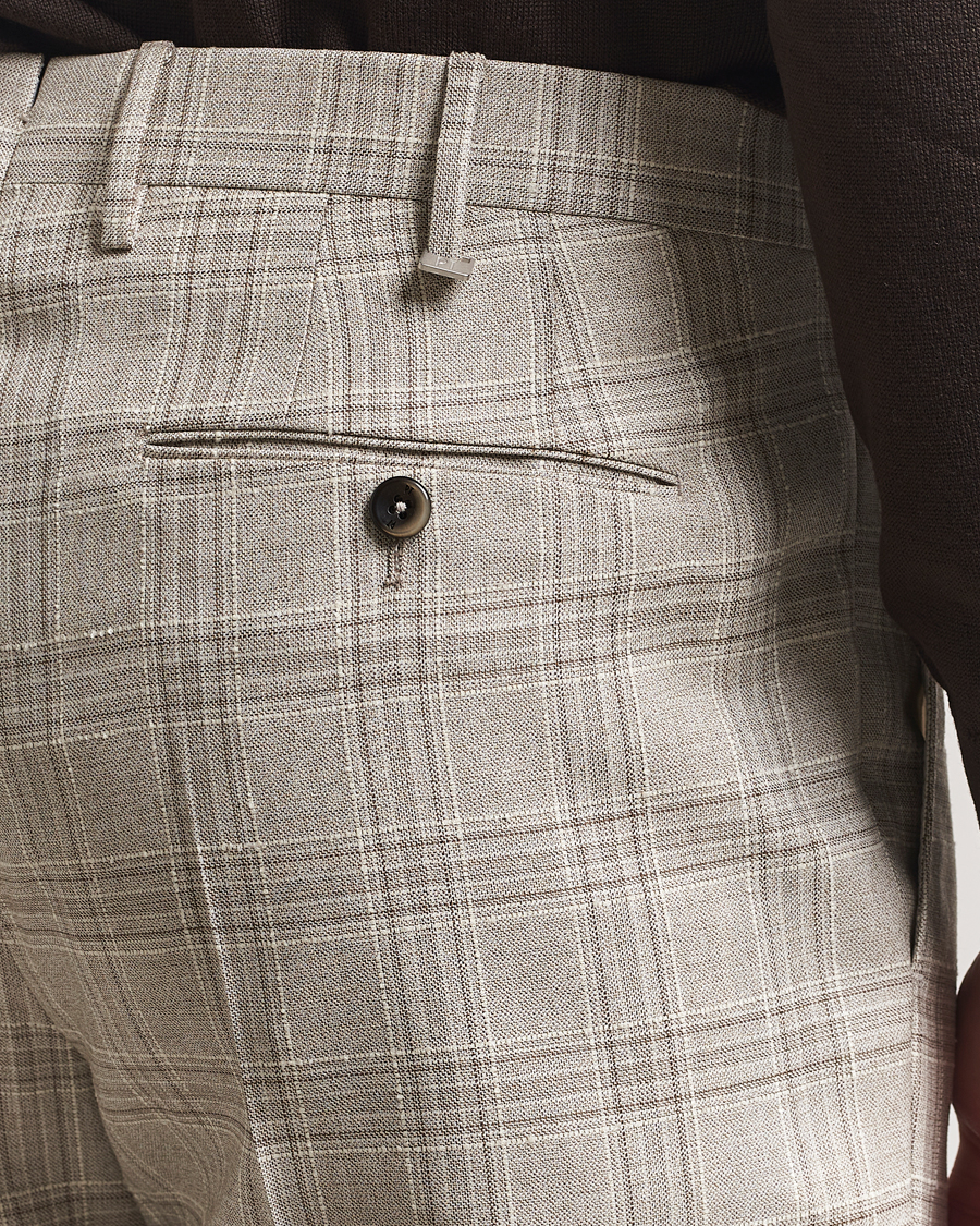 Herren | Hosen | PT01 | Gentleman Fit Check Wool Trousers Beige