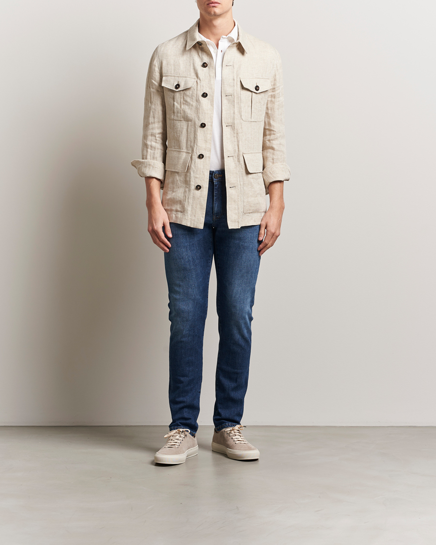 Herren | Jeans | PT01 | Slim Fit Stretch Jeans Dark Blue Wash