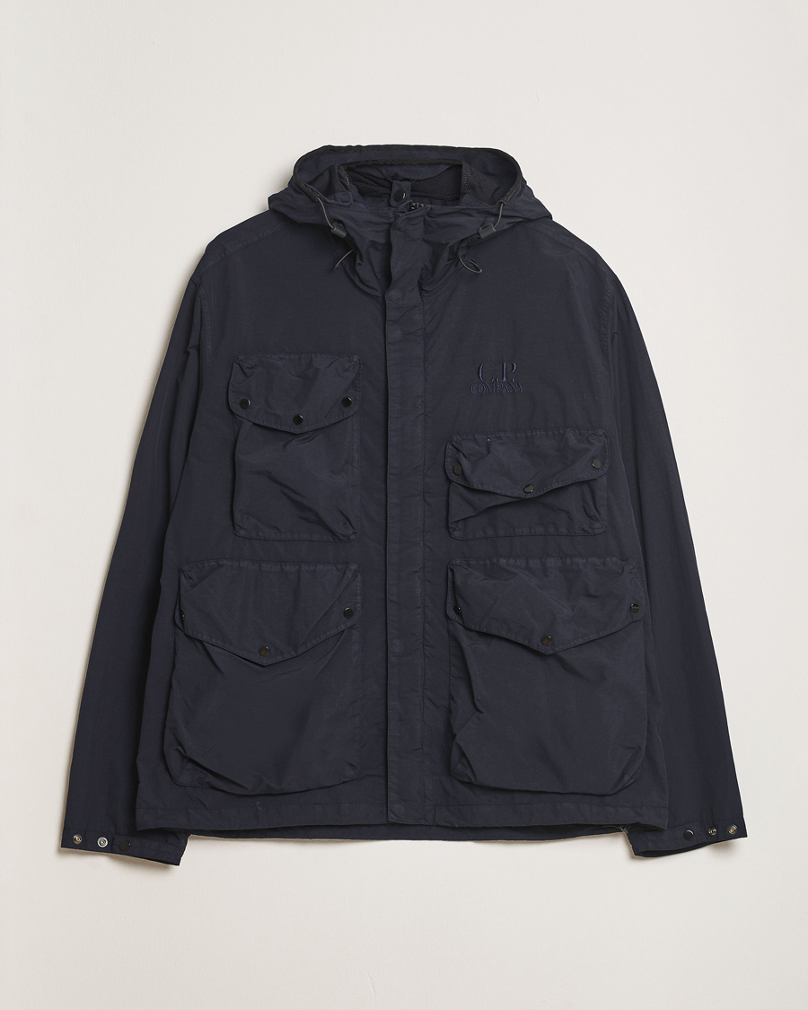 Herren | Jacken | C.P. Company | Flatt Nylon Hooded Jacket Navy