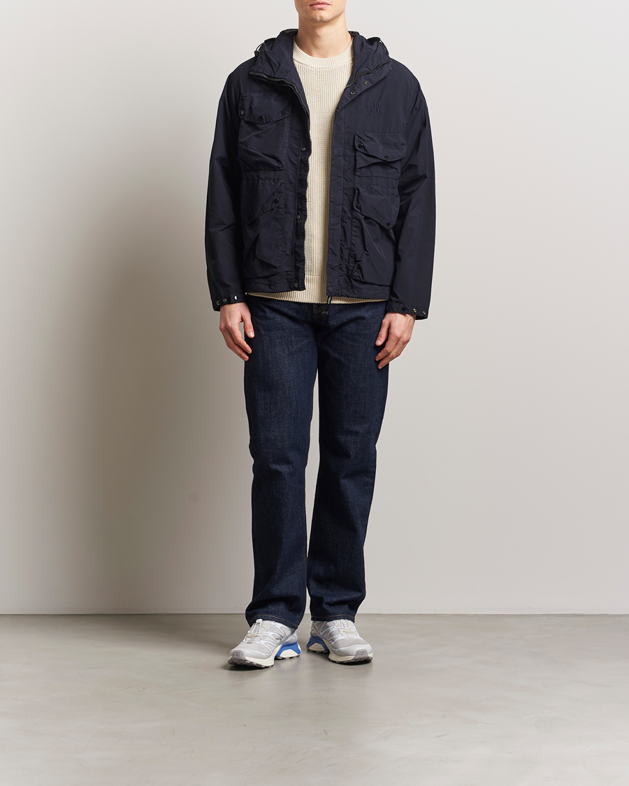 Herren | Jacken | C.P. Company | Flatt Nylon Hooded Jacket Navy