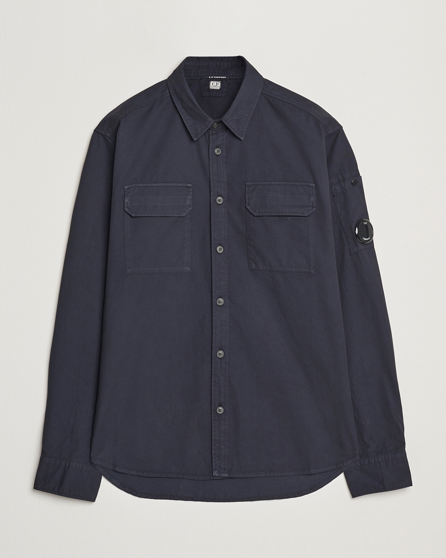 Herren | Hemden | C.P. Company | Organic Gabardine Pocket Shirt Navy