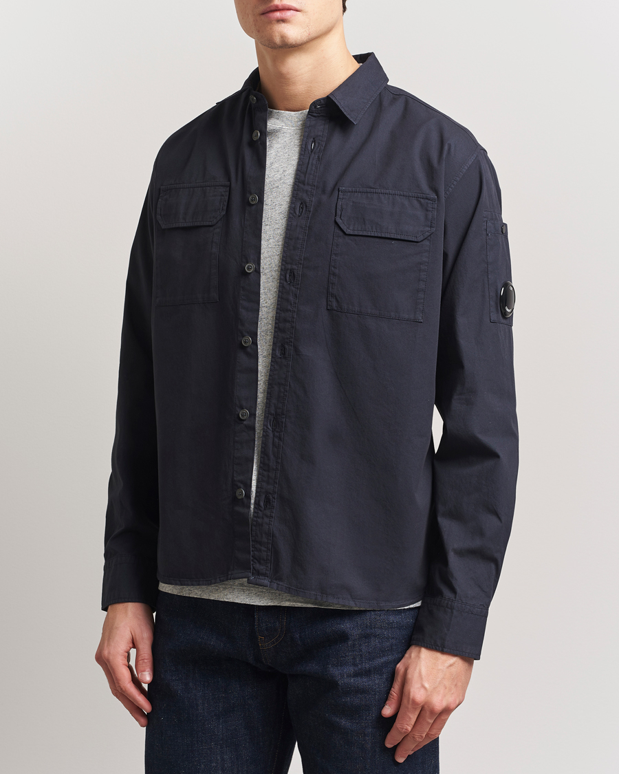 Herren | Hemden | C.P. Company | Organic Gabardine Pocket Shirt Navy
