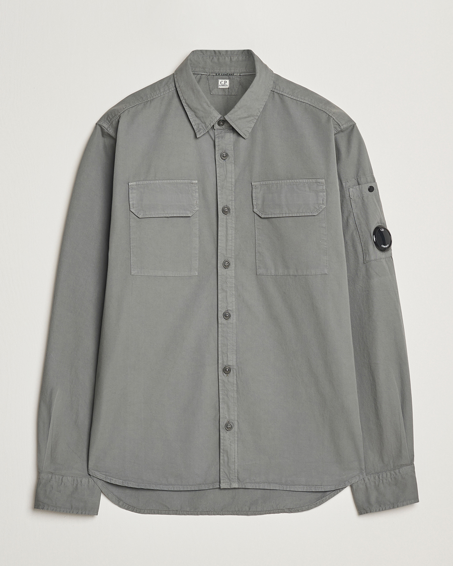 Herren | Hemden | C.P. Company | Organic Gabardine Pocket Shirt Grey
