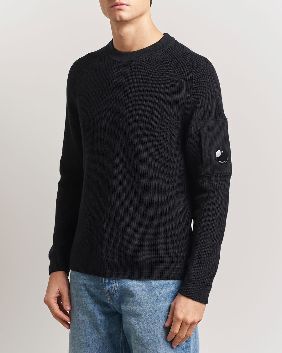 Herren | Pullover | C.P. Company | Sea Island Cotton Crewneck Black